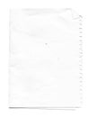 White Paper sheet isolated Royalty Free Stock Photo
