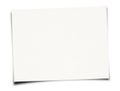 White Paper sheet isolated on white background Royalty Free Stock Photo