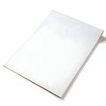 White paper sheet isolated on white background Royalty Free Stock Photo