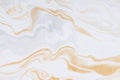 White paper sheet texture background. Flowing colors. Golden and silver fluid color pattern