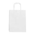 White paper shopping bag isolated on white background Royalty Free Stock Photo