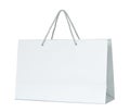 White Paper Shopping Bag Isolated On White