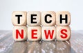 white paper with text Tech News, concept Royalty Free Stock Photo