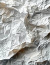 white paper texture, creased paper background, in the style of minimalist illustrator, unapologetic grit, sketchfab Royalty Free Stock Photo