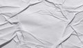 White paper texture. Crumpled paper background. Space for text Royalty Free Stock Photo