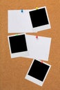 White Papers and Blank Polaroids Royalty Free Stock Photo