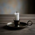 And timelessness highlighting the candle s drip marks and the Royalty Free Stock Photo