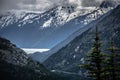 White pass mountains in british columbia Royalty Free Stock Photo