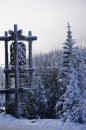 White Pass Ski Area Lodge Sign Greets Visitors on Highway 12