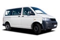 White Passenger Van Royalty Free Stock Photo