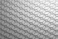 White pattern with double layer of hexagonal surfaces