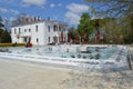 White Pavilion in Emirgan Park in Istanbul Royalty Free Stock Photo