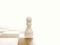White Pawn Royalty Free Stock Photo