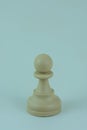 White pawn of chess board Royalty Free Stock Photo