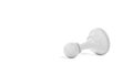 White pawn lying on white background. Royalty Free Stock Photo
