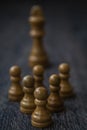White Pawns Against King