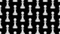 White pawns pattern 3d render