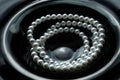 White pearl beads Royalty Free Stock Photo