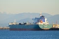 White Pearl bitumen tanker docked at Anacortes refinery
