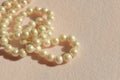 Pearls, bead jewelry, necklace for wedding Royalty Free Stock Photo