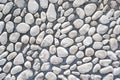 White pebble stone cemented floor, texture background Royalty Free Stock Photo