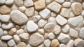 White pebble stone texture background.