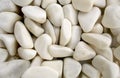 White pebble stones as background