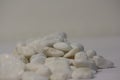White Pebbles close up Royalty Free Stock Photo