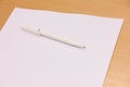 White pen paper Royalty Free Stock Photo
