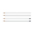 White pencil for your logo. Set of Vector Mock Up Template