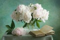 White peonies Royalty Free Stock Photo