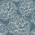 White peony form background