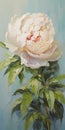 White Peony Painting In Peter Mohrbacher Style - 32k Uhd