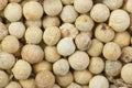 White pepper grains closeup Royalty Free Stock Photo
