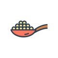 Color illustration icon for White Pepper, spice and flavor