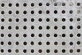 White perforated plastic texture  surface with dots Royalty Free Stock Photo