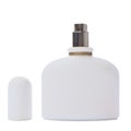 White perfume bottle isolated on white background Royalty Free Stock Photo