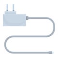 White phone charger icon cartoon vector. Low charging Royalty Free Stock Photo