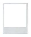 White photo frame. Old style photo picture for design Royalty Free Stock Photo