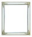 White photo image frame isolated