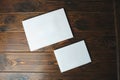white photobooks of different size Royalty Free Stock Photo