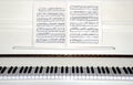 White piano