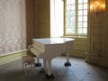 White piano in classy environment