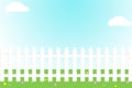 White Picket Fence Royalty Free Stock Photo