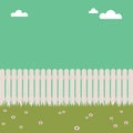 White picket fence