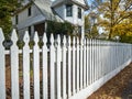 White picket fence Royalty Free Stock Photo