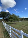 White Pickett Fence in the fall