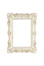 White picture frame Royalty Free Stock Photo