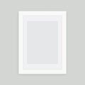 White picture frame design vector for image or text Royalty Free Stock Photo