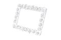 White picture frame Royalty Free Stock Photo